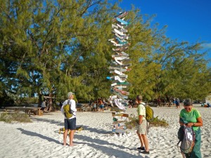 On volley ball beach in Georgetown